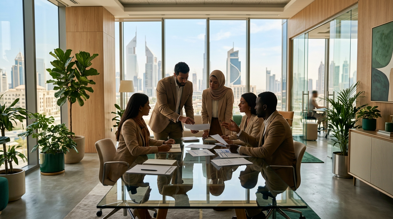 فريق مهني يدعم المسافرين في إرشادات التأشيرة